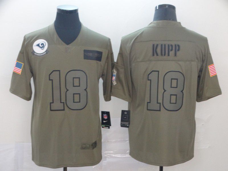 Men Los Angeles Rams #18 Kupp Nike Camo 2019 Salute to Service Limited NFL Jerseys->new england patriots->NFL Jersey